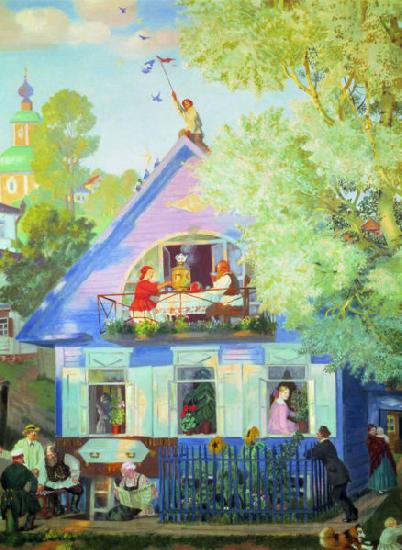 Boris Kustodiev Blue House